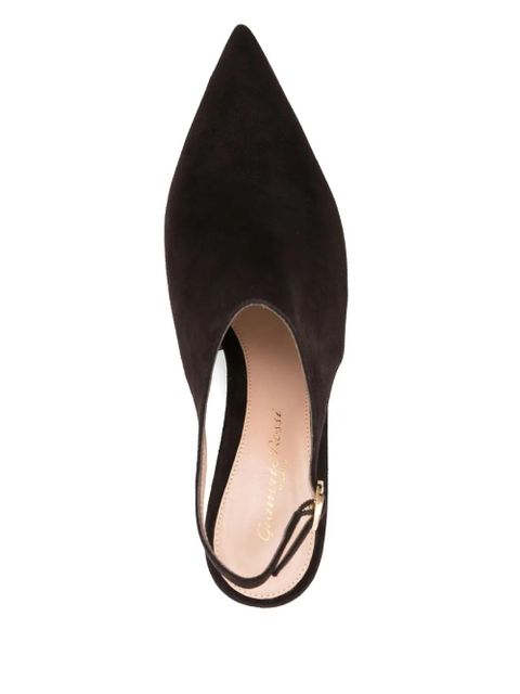 Gianvito Rossi 75mm leather pumps - Brown