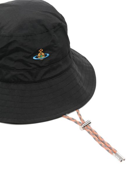 Vivienne Westwood Orb-embroidered adventure hat - Black