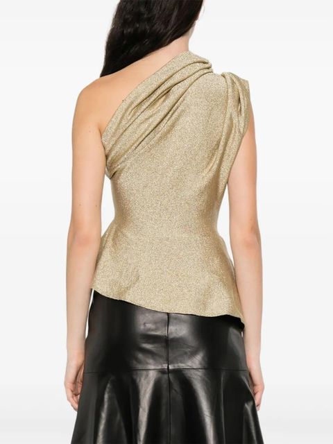 KHAITE Aimee draped blouse - Yellow