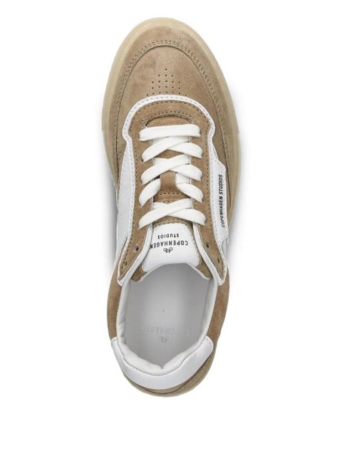 Copenhagen lace-up suede-leather sneakers - Neutrals