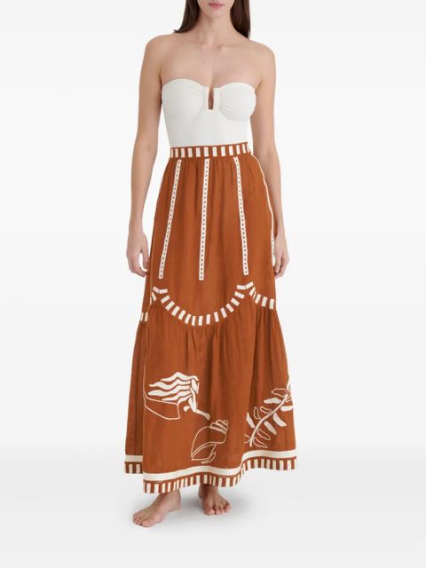 ERES Starfish maxi skirt - Brown - zdjęcie produktu nr 2