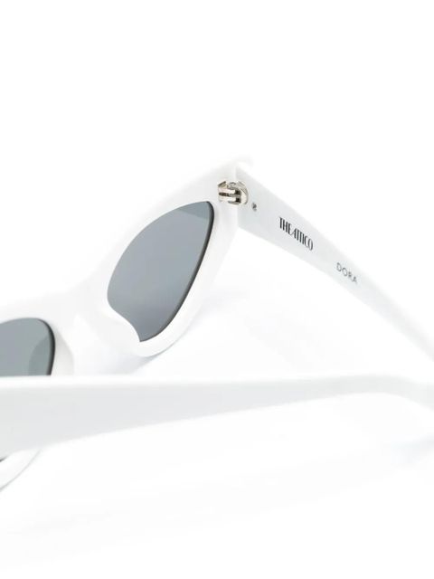 The Attico Dora cat-eye sunglasses - White