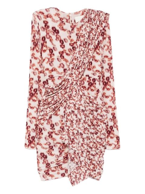 ISABEL MARANT Georgia printed mini dress - Pink - zdjęcie produktu nr 1