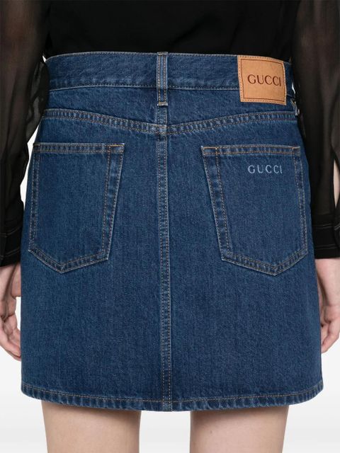 Gucci denim mini skirt - Blue