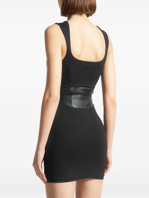 Manière De Voir layered corset mini dress - Black