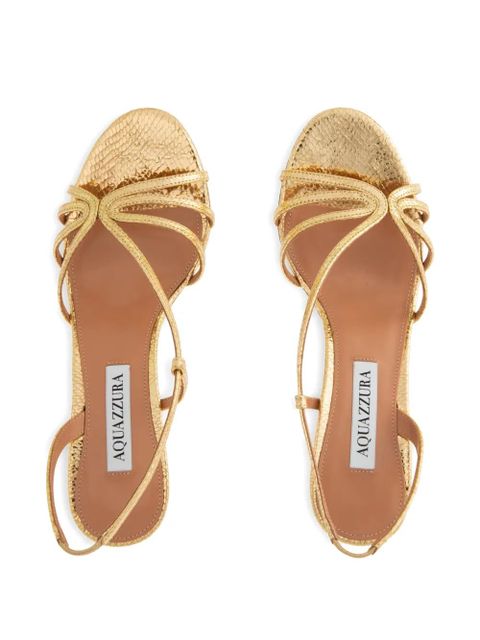 Aquazzura Talk To Me leather sandals - Gold