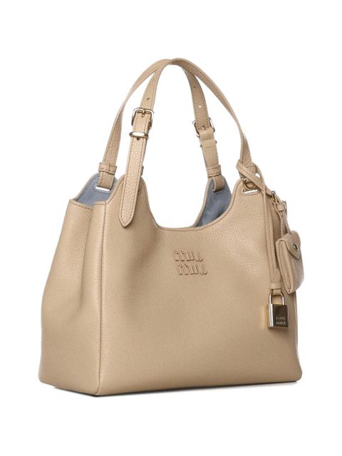 Miu Miu buckle-strap tote bag - Neutrals - zdjęcie produktu nr 2