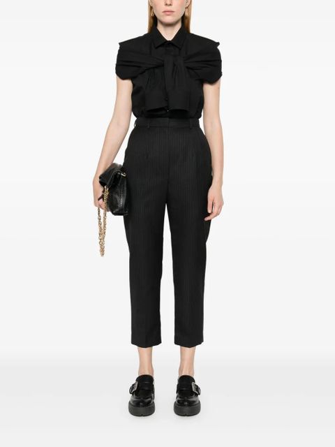 Alexander McQueen pinstripe-pattern trousers - Grey - zdjęcie produktu nr 2