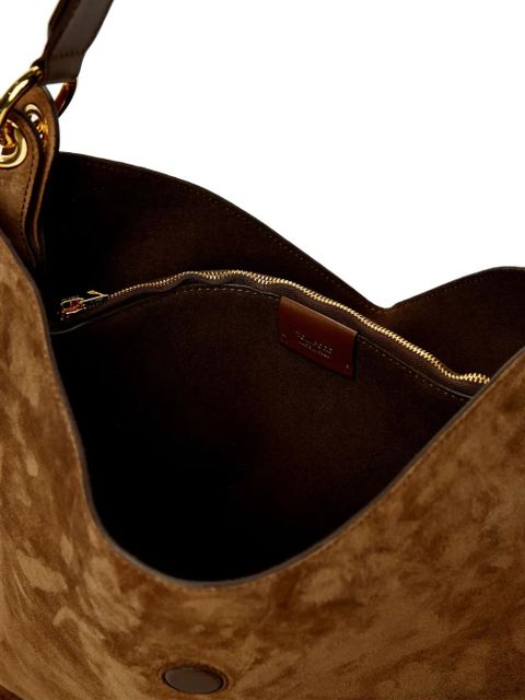 TOM FORD small Tara suede shoulder bag - Brown