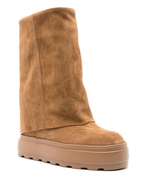 Casadei folded-top boots - Brown
