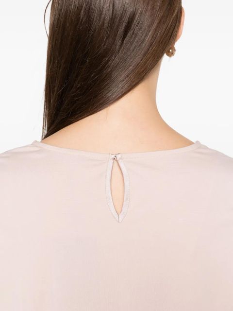 Weekend Max Mara keyhole-neck short-sleeve top - Neutrals