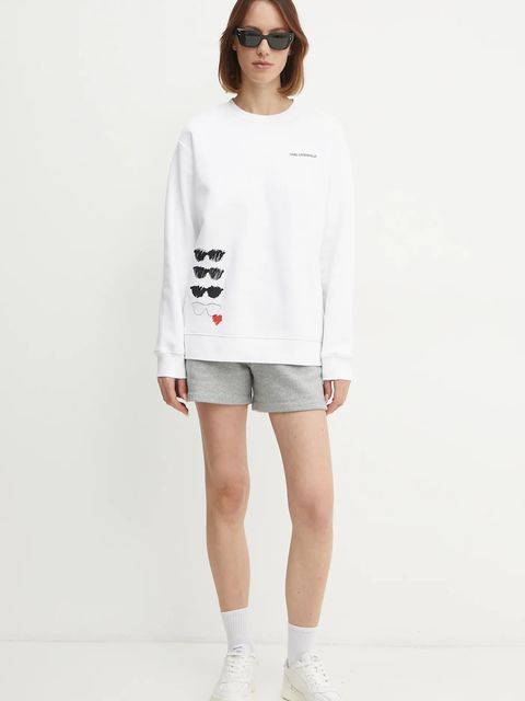 Karl Lagerfeld bluza damska kolor biały z nadrukiem A1W20076 - zdjęcie produktu nr 2