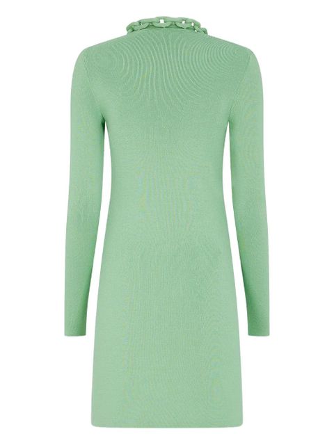 Rabanne long-sleeve chain-detail dress - Green - zdjęcie produktu nr 2