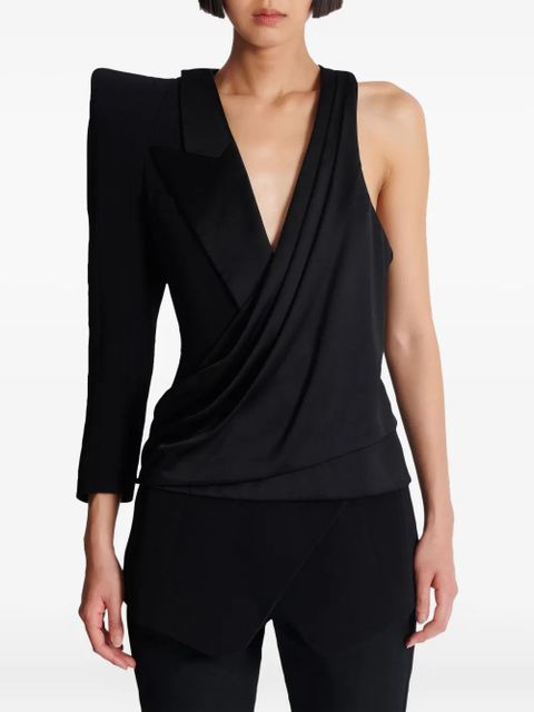 Balmain asymmetric top - Black