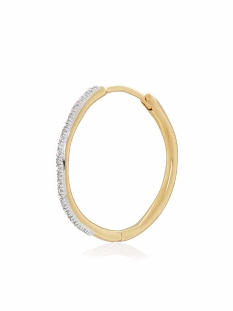 Monica Vinader Riva large hoop earrings - Gold - zdjęcie produktu nr 2