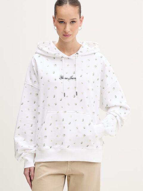 Guess Jeans bluza z kapturem damska bawełniana - zdjęcie produktu nr 2