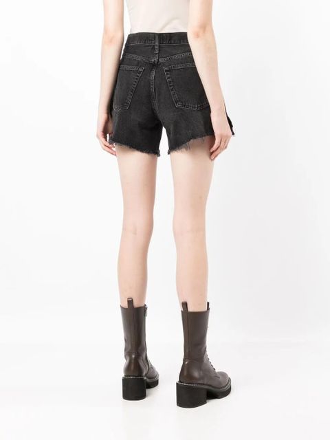 AGOLDE raw-cut denim shorts - Black - zdjęcie produktu nr 2