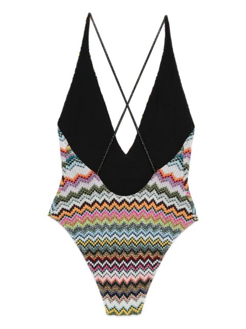 Missoni V-neck swimsuit - Pink - zdjęcie produktu nr 2