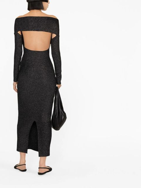 KHAITE Marisole midi dress - Black - zdjęcie produktu nr 2