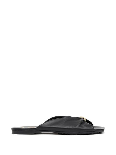 LOEWE leather flat sandals - Black - zdjęcie produktu nr 1