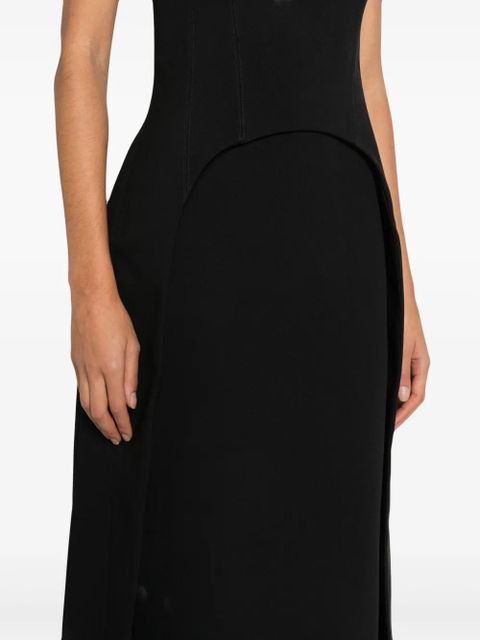 Solace London Vi strapless maxi dress - Black