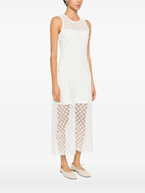 Maje lace knitted dress - White