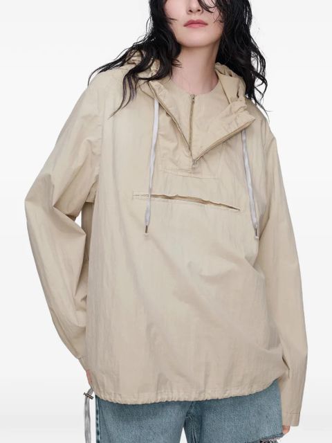 Maison Margiela drawstring hoodie - Neutrals