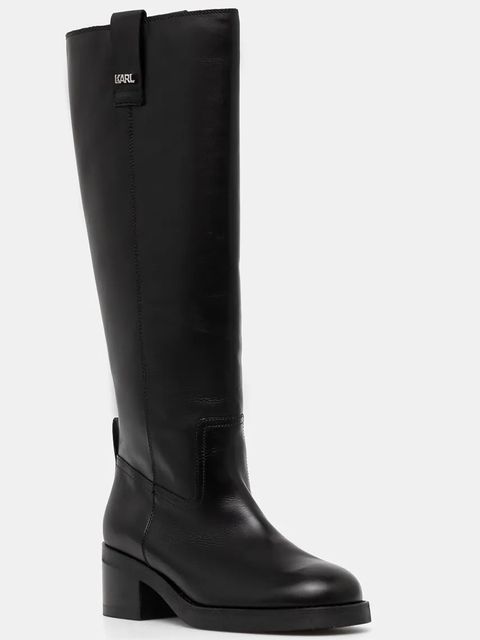 Karl Lagerfeld kozaki skórzane BROOKLYN - zdjęcie produktu nr 1