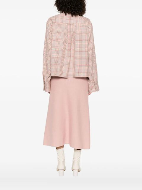 Jil Sander checked-pattern button-down shirt - Neutrals
