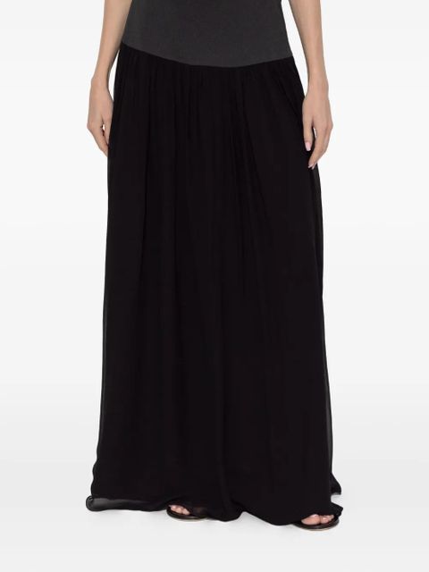 Posse Solene gathered maxi skirt - Black - zdjęcie produktu nr 2