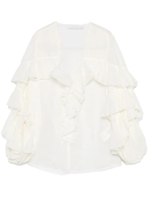 ZIMMERMANN ruffled blouse - White - zdjęcie produktu nr 1