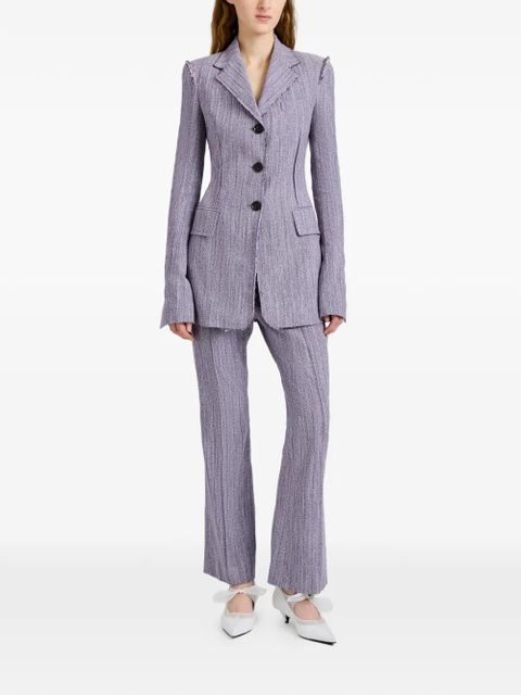 Proenza Schouler Lorenza frayed blazer - Purple - zdjęcie produktu nr 2