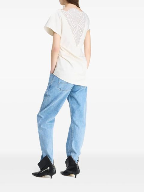 JW Anderson asymmetric draped top - White