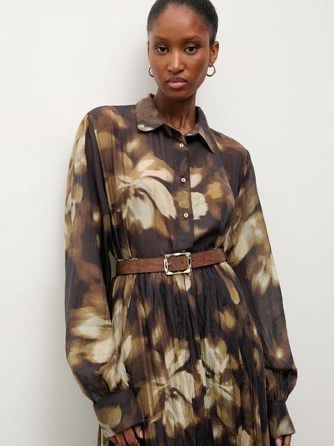 Answear.LAB koszula damska kolor zielony relaxed z kołnierzykiem klasycznym - zdjęcie produktu nr 1