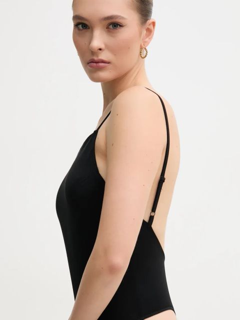 Dkny body kolor czarny odkryte plecy DJ5T1412