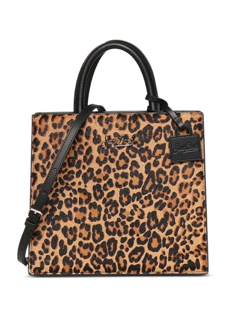 MC2 Saint Barth medium leopard-print leather tote bag - Neutrals - zdjęcie produktu nr 1