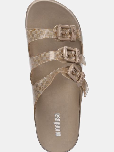 Melissa klapki MELISSA COZY STRIPES AD damskie kolor beżowy M 35943 BC940