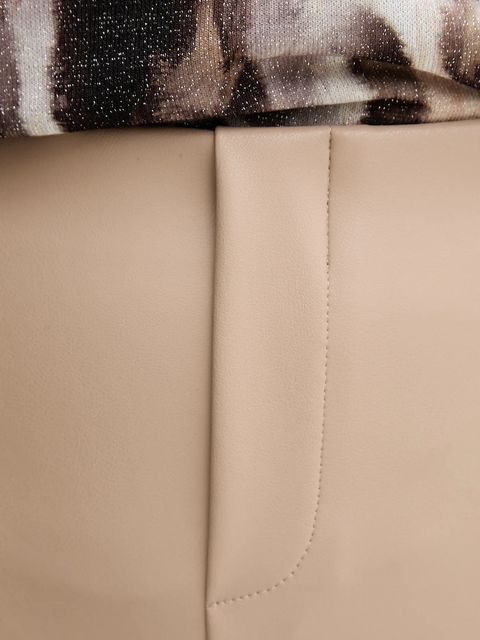 Joseph Ribkoff spodnie damskie kolor beżowy proste high waist 254044