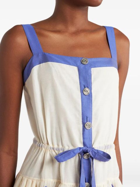 ETRO fil-coupé dress - White