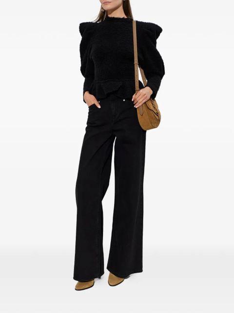 ISABEL MARANT Giamili peplum top - Black - zdjęcie produktu nr 2