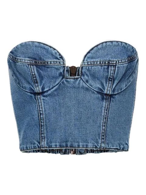 Magda Butrym zip denim tank top - Blue - zdjęcie produktu nr 1