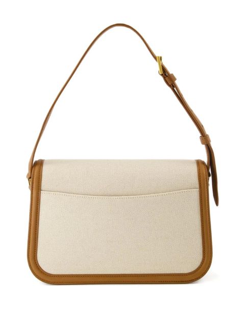 Saint Laurent Cassandre cotton shoulder bag - Neutrals - zdjęcie produktu nr 2