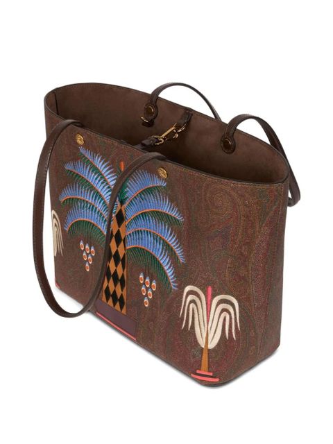 ETRO x Agostino Iacurci medium Essential tote bag - Brown