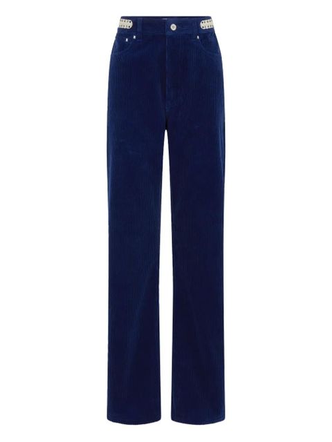 Rabanne velvet trousers - Blue - zdjęcie produktu nr 1
