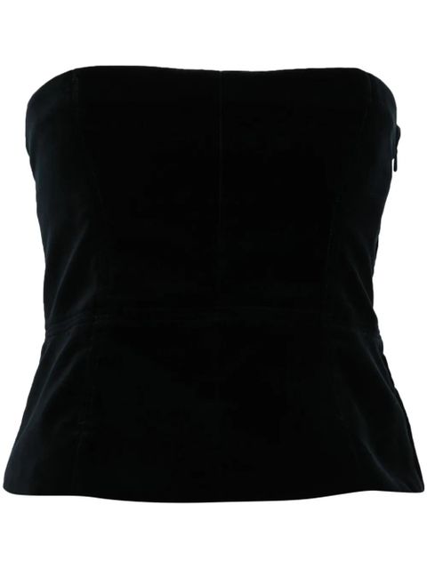 TOM FORD cotton velvet corset - Blue - zdjęcie produktu nr 1
