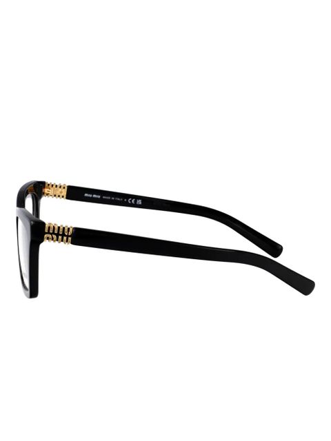 Miu Miu Eyewear rectangle-frame glasses - Black