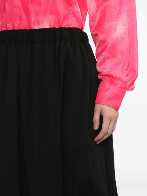 Comme Des Garçons ruffled midi skirt - Black