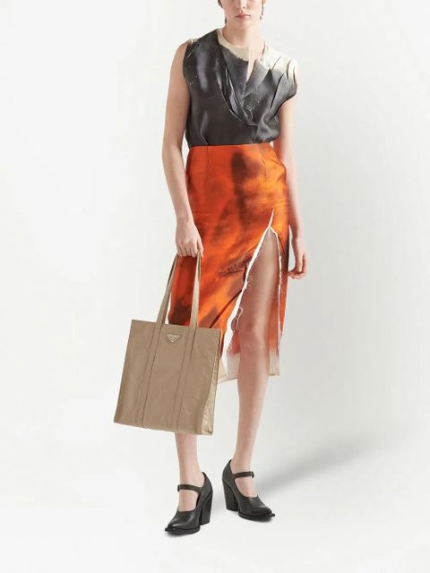 Prada nappa-leather tote bag - Neutrals - zdjęcie produktu nr 2