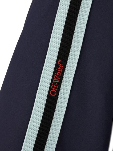 Off-White stripe-detailing jacket - Blue