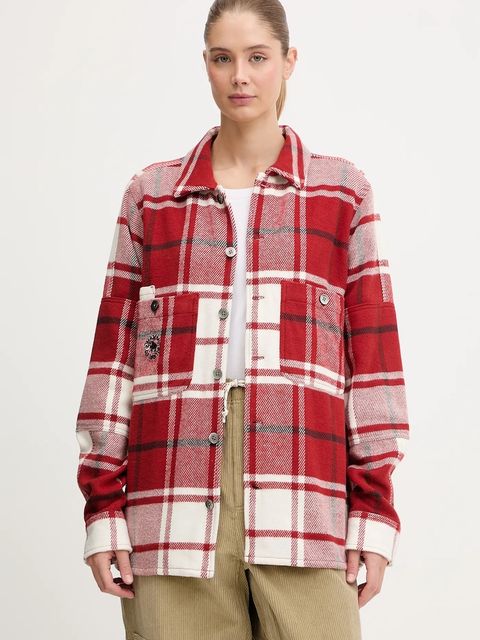 Mammut koszula bawełniana Mammut x Cabourn Direttissima kolor czerwony regular z kołnierzykiem klasycznym 1015.01730